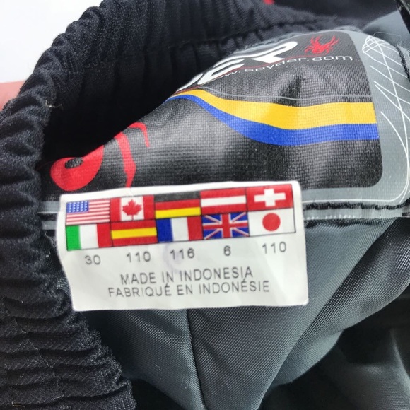 Spyder Kids Ski Snow Pants Black Winter Pants 30 - Picture 4 of 5